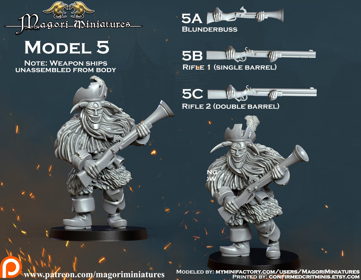 Masked Forest Dweller Warband Miniatures - by Magori Miniatures