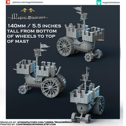 Landship Miniature with Crew - by Magori Miniatures