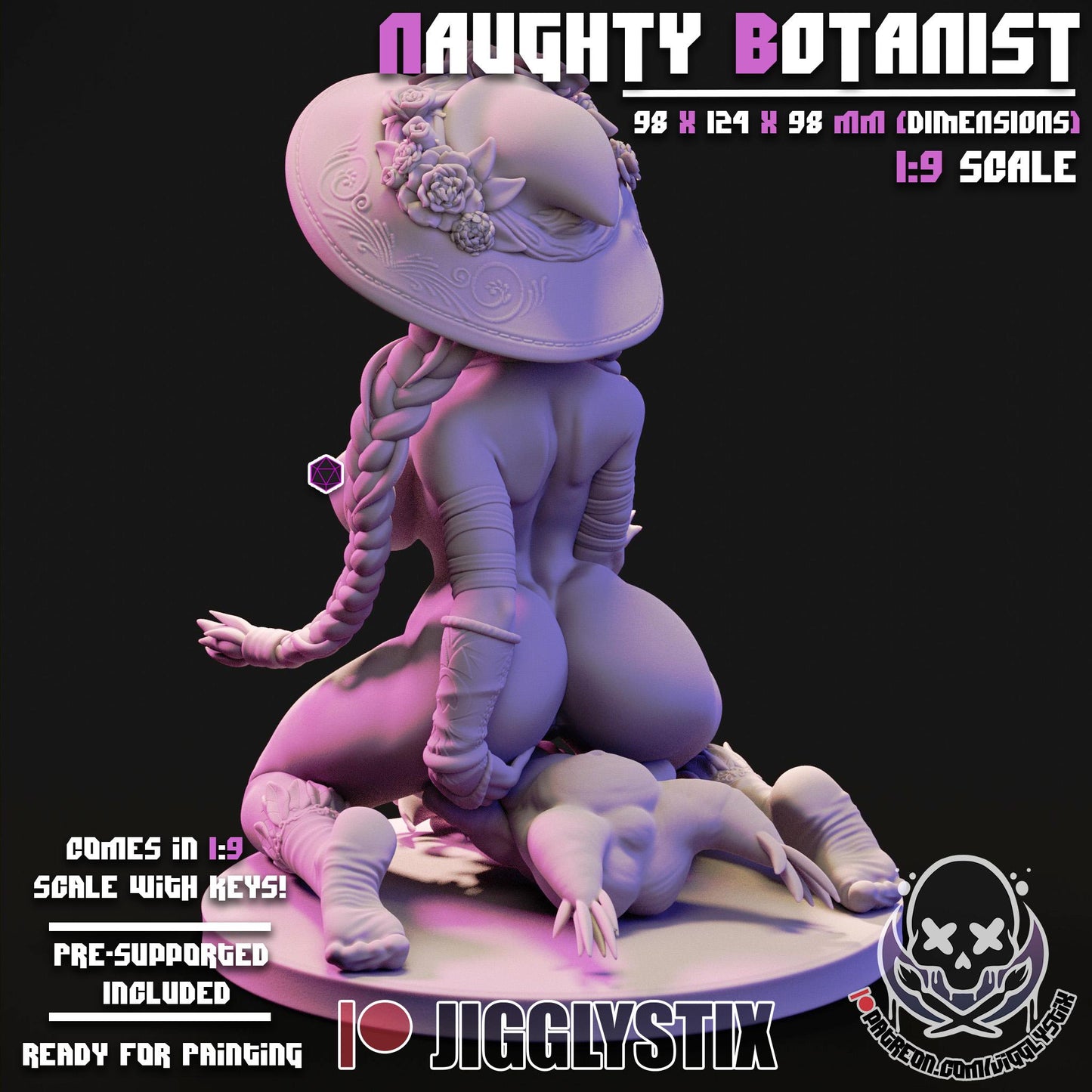 Naughty Botanist Miniature - by Jigglystix