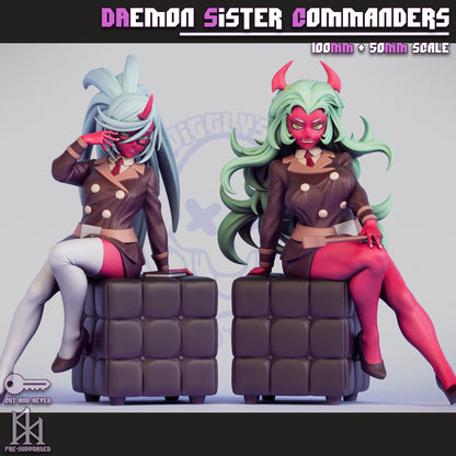 Daemon Sister Commanders Miniature - by Jigglystix