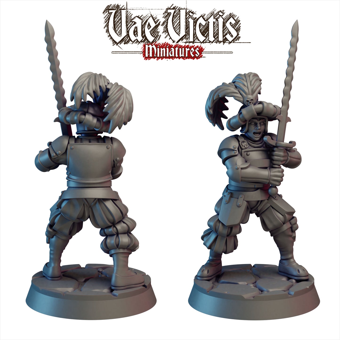 Elite Mercenary Landsknecht Miniatures Female Set - by Vae Victis Miniatures