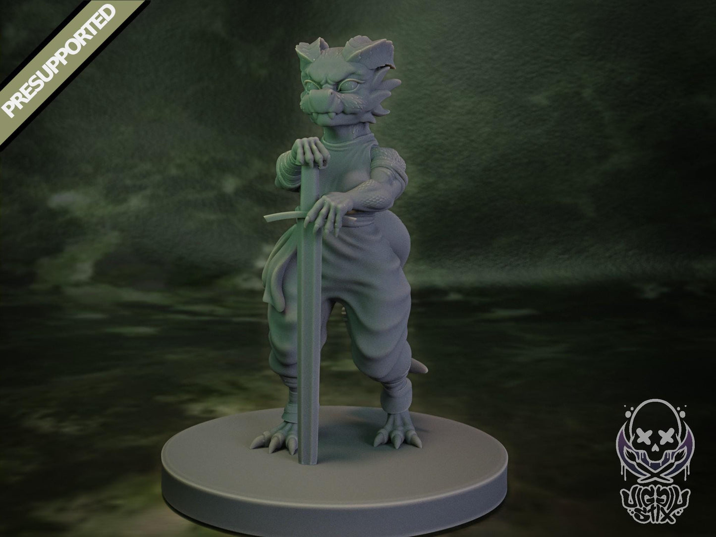 Desert Kobold Warrior Miniature - by Jigglystix
