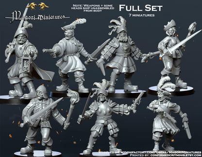 Landsknecht Mercenary Warband Miniatures SET A - by Magori Miniatures