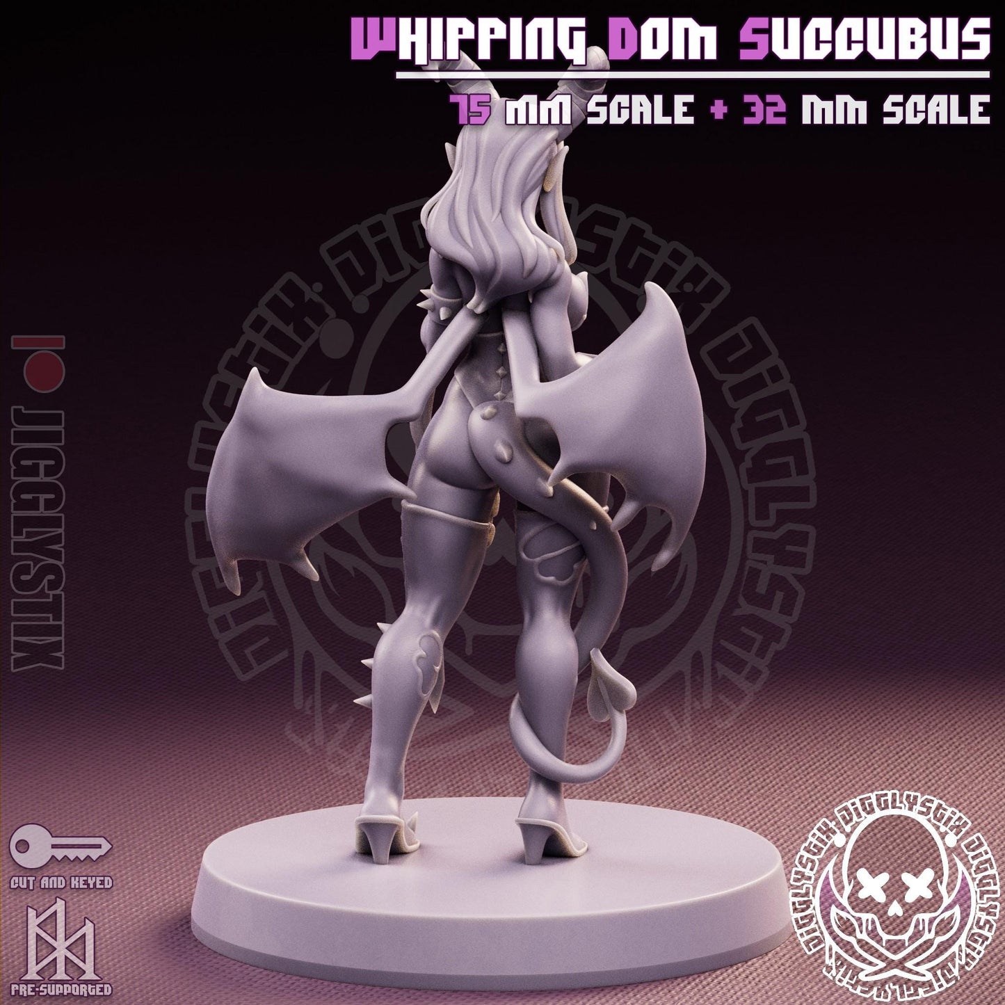 Whipping Dom Milf Succubus Miniature - by Jigglystix