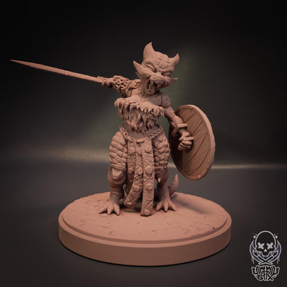 Enraged Ramshackle Kobold Miniature - by Jigglystix