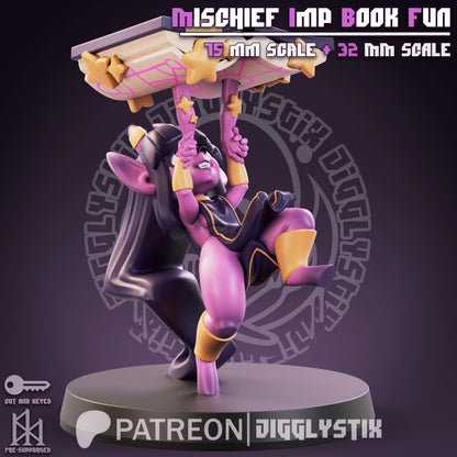Mischief Imp Book Fun Miniature - by Jigglystix