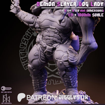 Demon Slayer Dog Lady Miniature - by Jigglystix