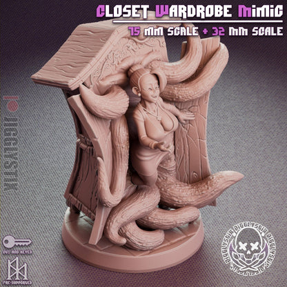 Closet Wardrobe Mimic Miniature - by Jigglystix
