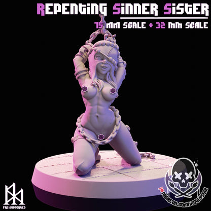 Repenting Sinner Sister Miniature - by Jigglystix