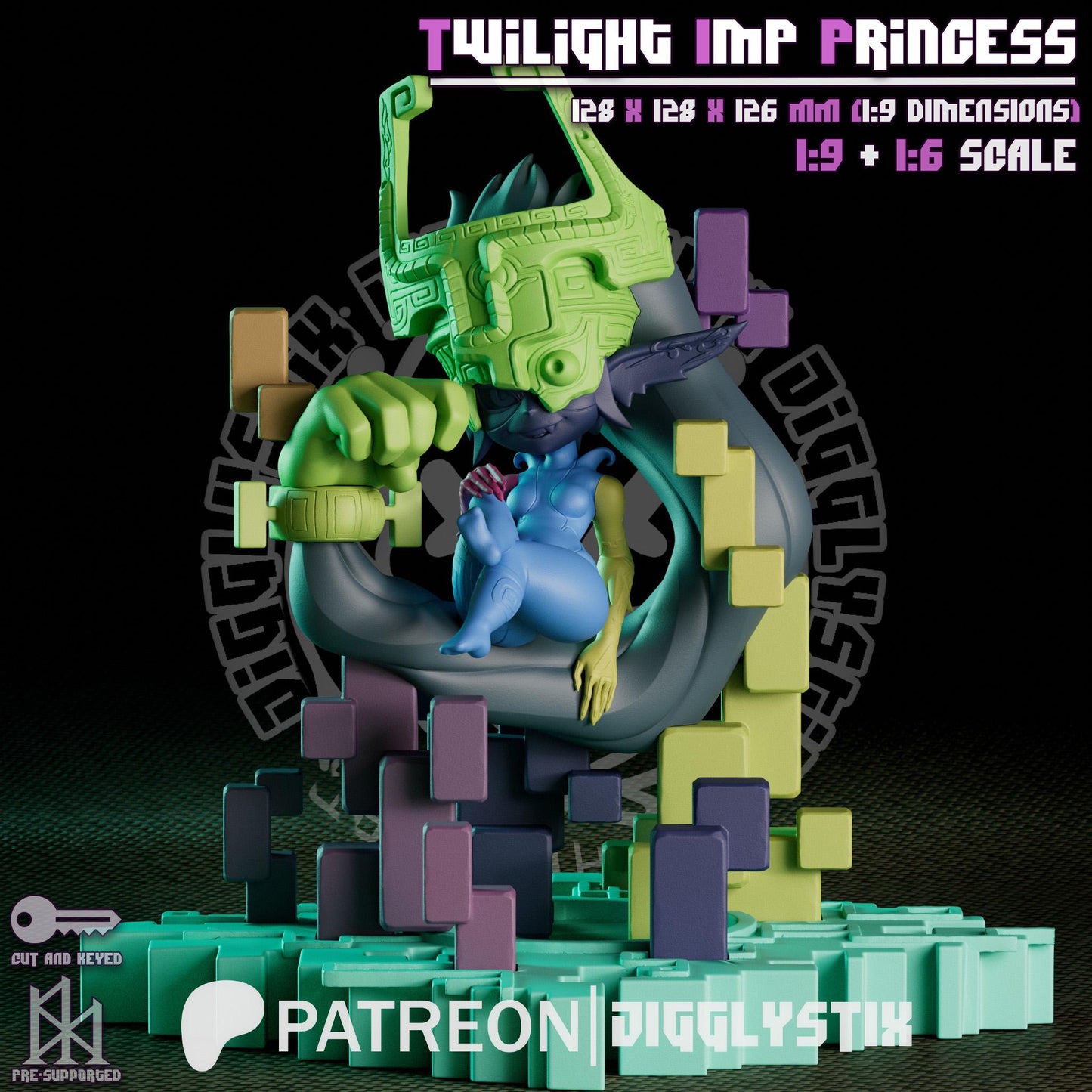 Twilight Imp Princess Miniature - by Jigglystix
