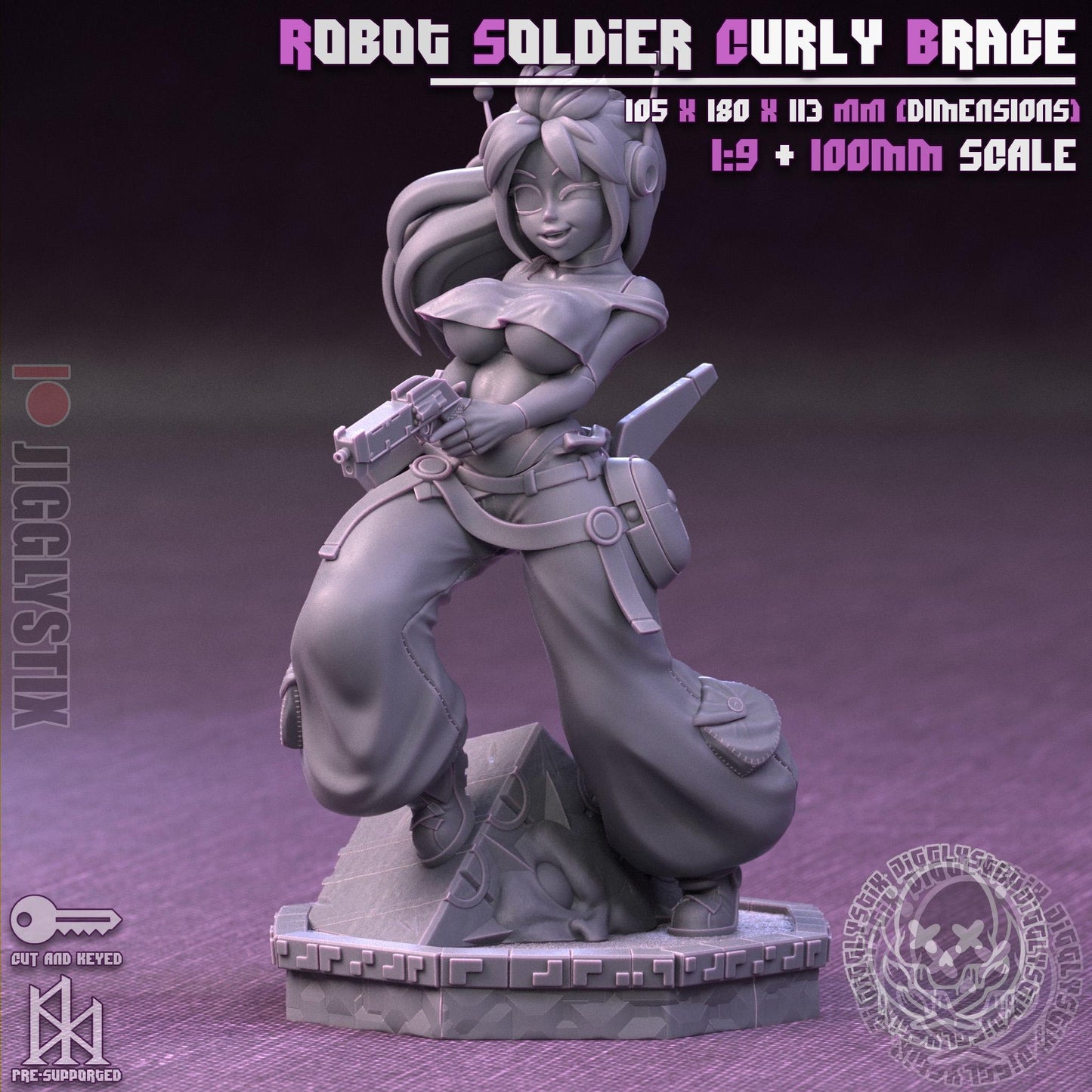 Robot Soldier Curly Brace Miniature - by Jigglystix
