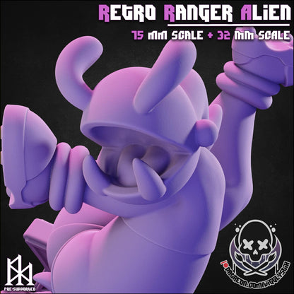 Retro Alien Ranger Gobbo Miniature - by Jigglystix