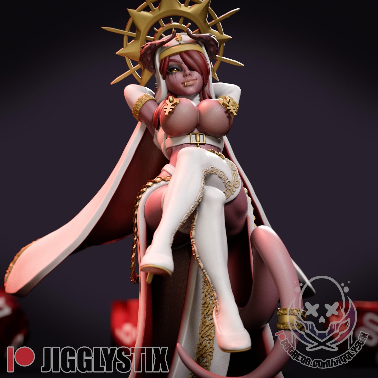 Demon Nun Daruka Miniature - by Jigglystix