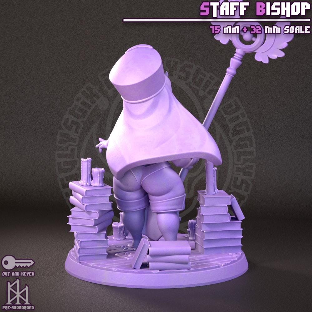 Little Clergy Staff Bishop Miniature - by Jigglystix