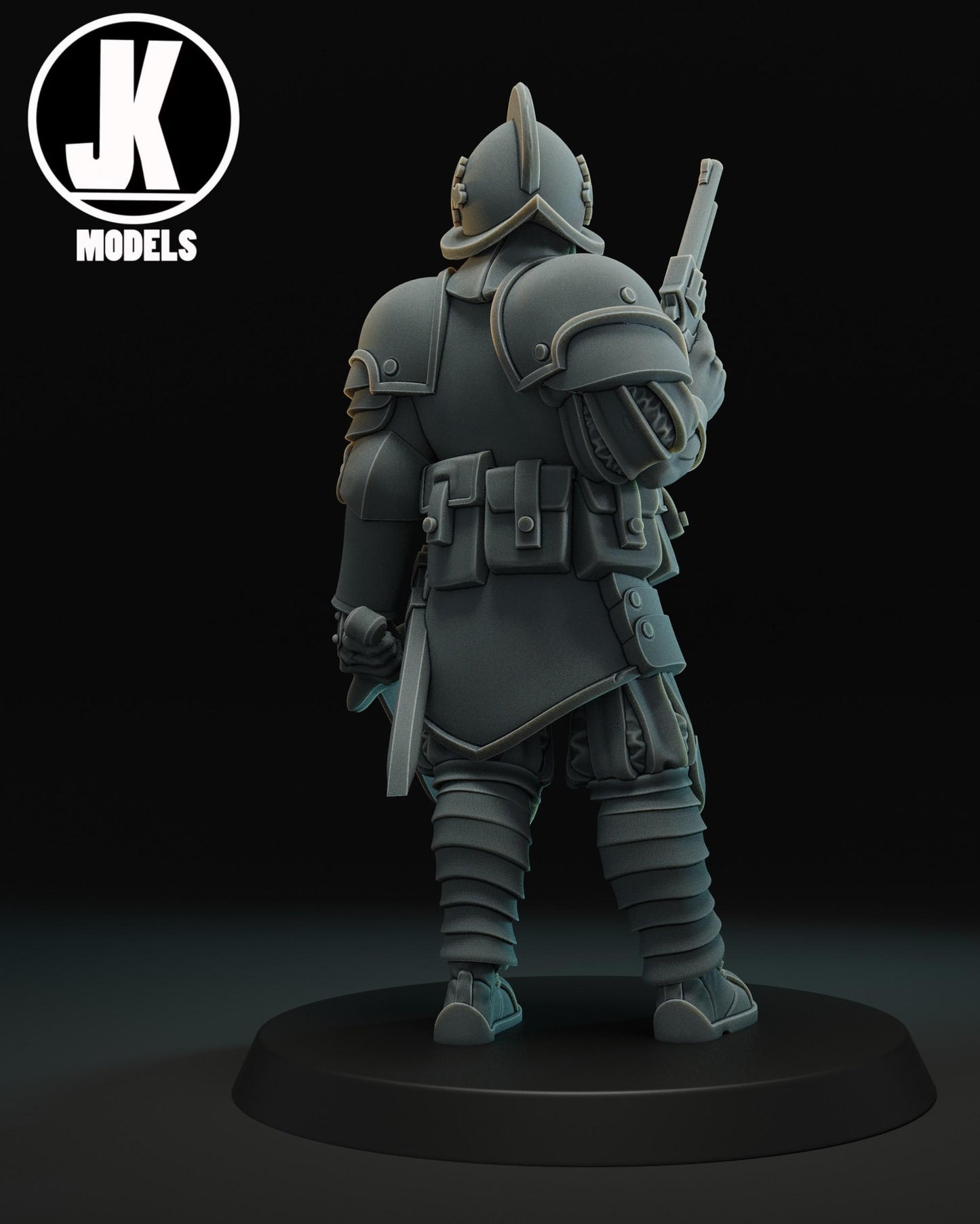 Papal Trooper Revolver Miniature - JK Remo Models