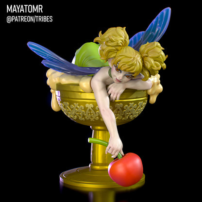 Thistle the Drunken Fairy Miniature - by Mayatomr