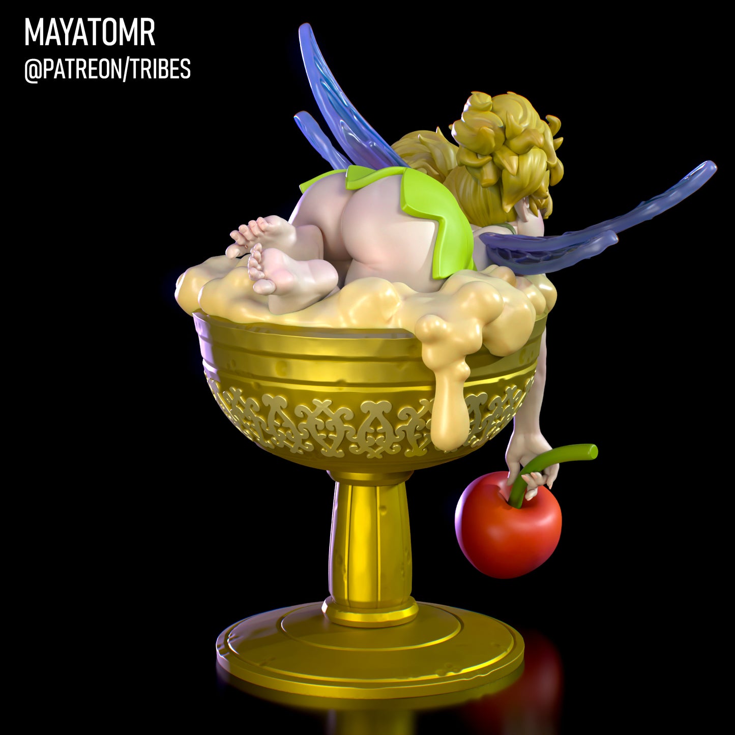 Thistle the Drunken Fairy Miniature - by Mayatomr