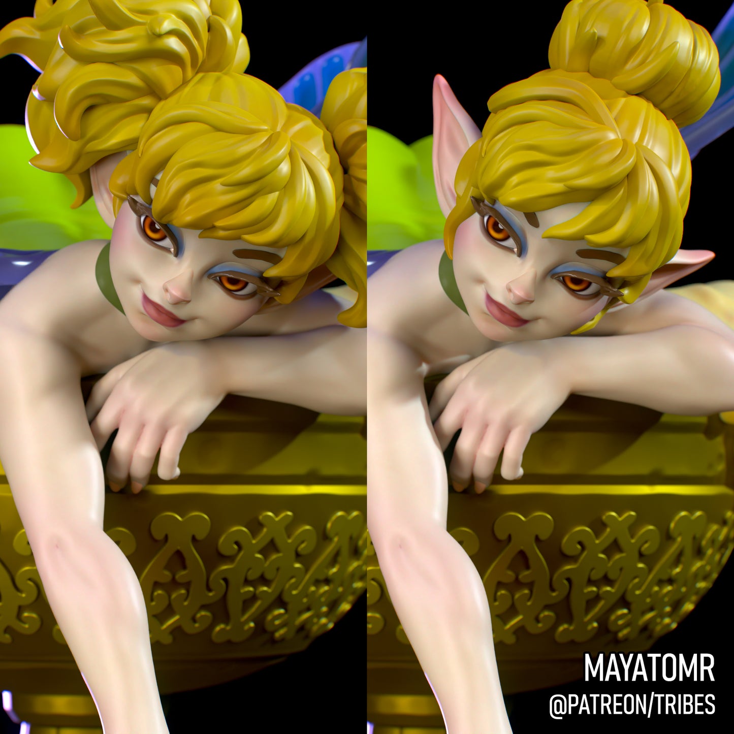 Thistle the Drunken Fairy Miniature - by Mayatomr