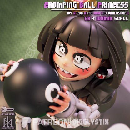 Chomping Ball Princess Miniature - by Jigglystix