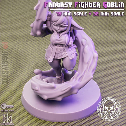 Fantasy Fighter Goblin Miniature - by Jigglystix
