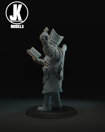 Battle Cleric with Holy Grenade Miniature - JK Remo Models