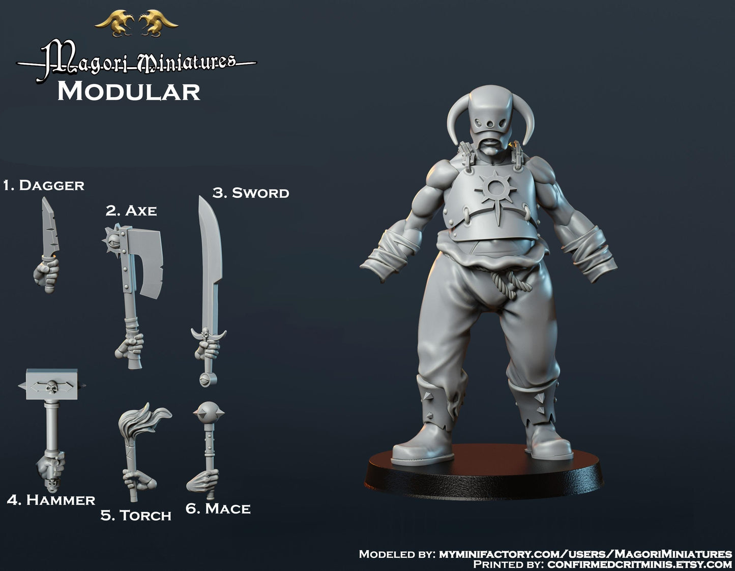 Darksoul Cultist Miniature A - by Magori Miniatures