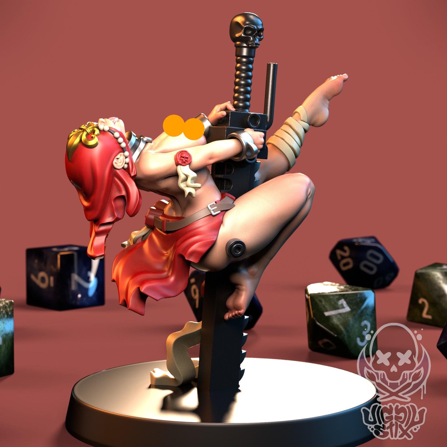 Repenting Chain Rider Sister Miniature - by Jigglystix