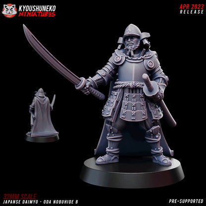 Japanese Daimyo Oda Nobuhide Miniature - by Kyoushuneko Miniatures
