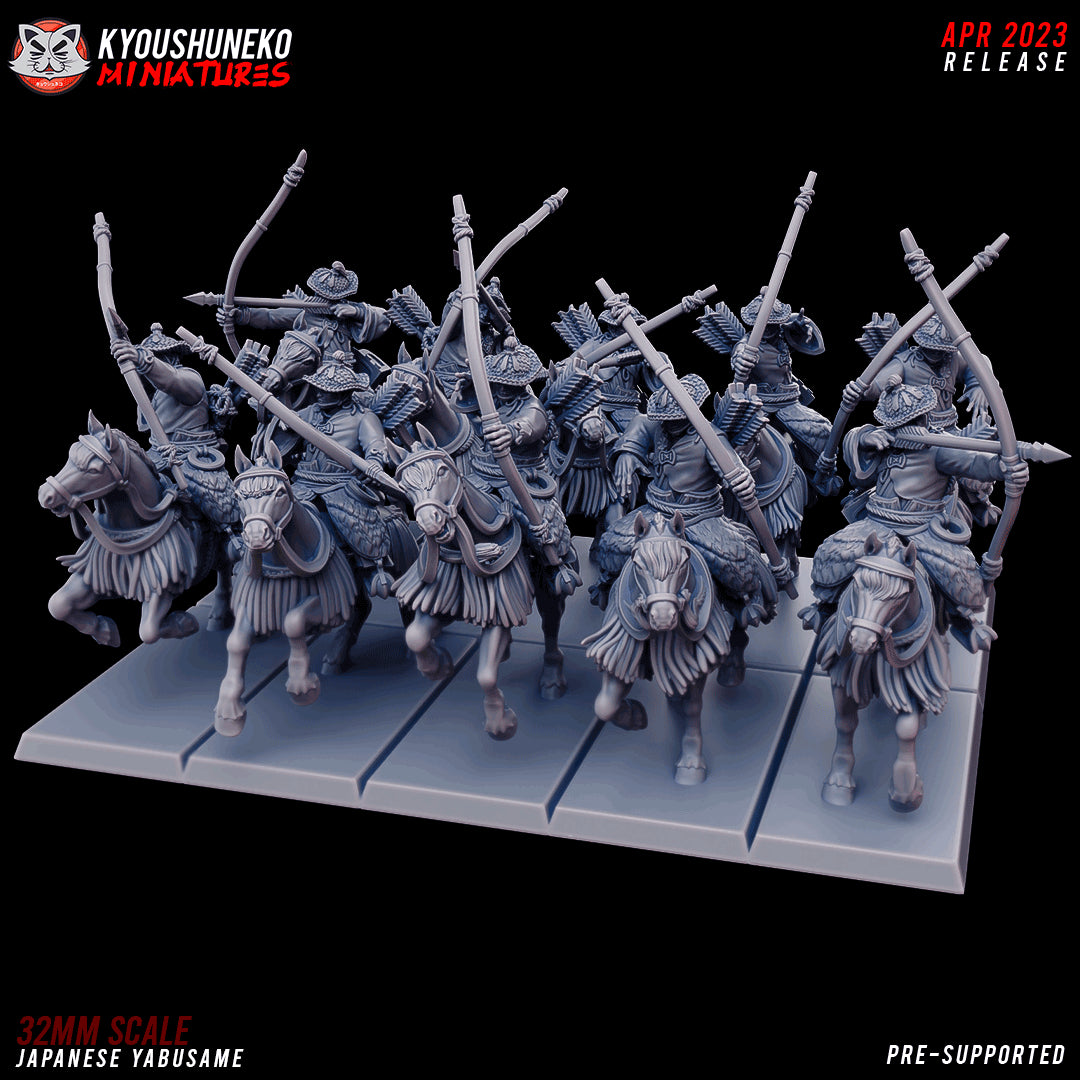 Japanese Yabusame Rider Miniatures - by Kyoushuneko Miniatures