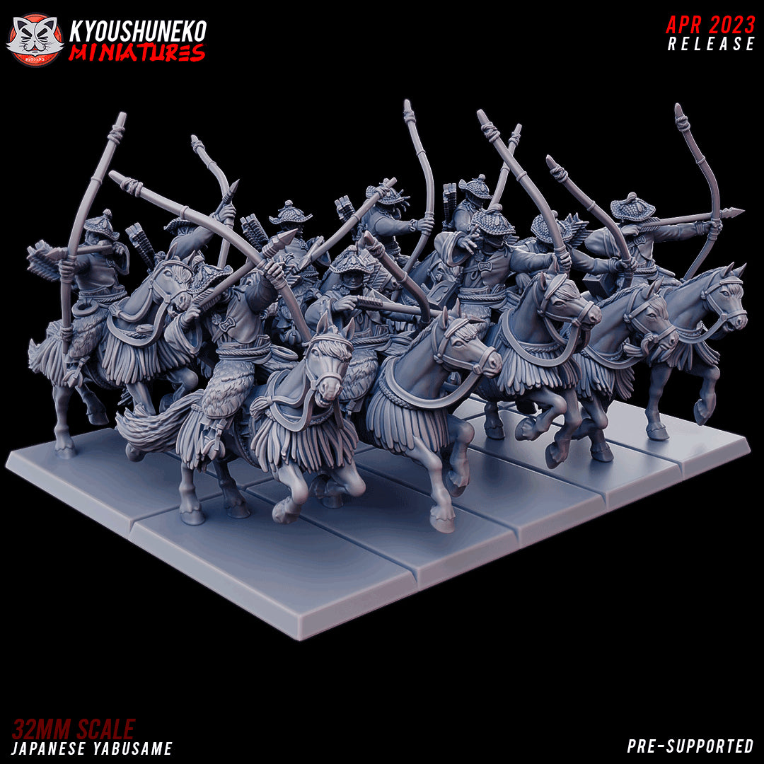 Japanese Yabusame Rider Miniatures - by Kyoushuneko Miniatures