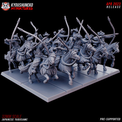 Japanese Yabusame Rider Miniatures - by Kyoushuneko Miniatures