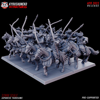 Japanese Yabusame Rider Miniatures - by Kyoushuneko Miniatures