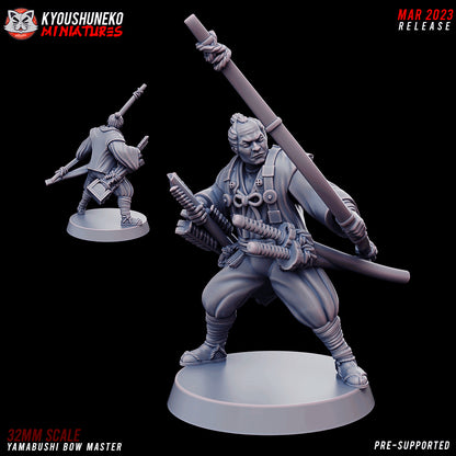 Japanese Yamabushi Bow Master Miniature - by Kyoushuneko Miniatures