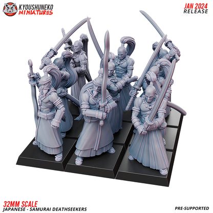 Japanese Samurai Deathseeker Miniatures - by Kyoushuneko Miniatures