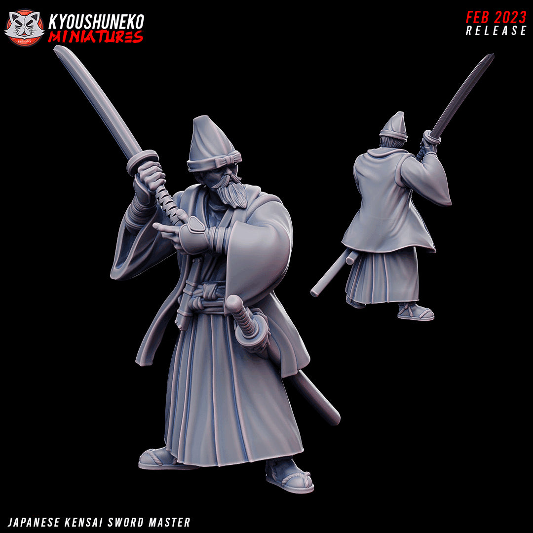 Kensai Sword Master Miniature - by Kyoushuneko Miniatures