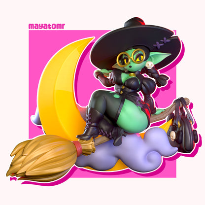 Goblin Witch Miniature - by Mayatomr