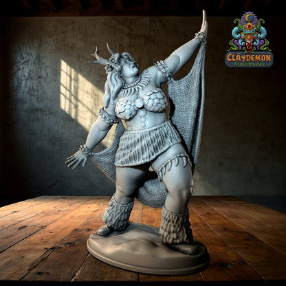 Priestess Hildegard Miniature - by Claydemon Miniatures