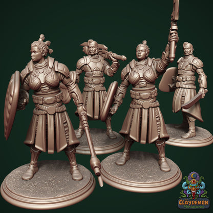 Hill Walker Warriors Miniatures - by Claydemon Miniatures