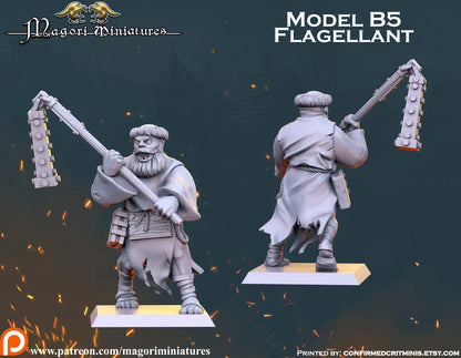 Zealot and Flagellant Miniatures - by Magori Miniatures