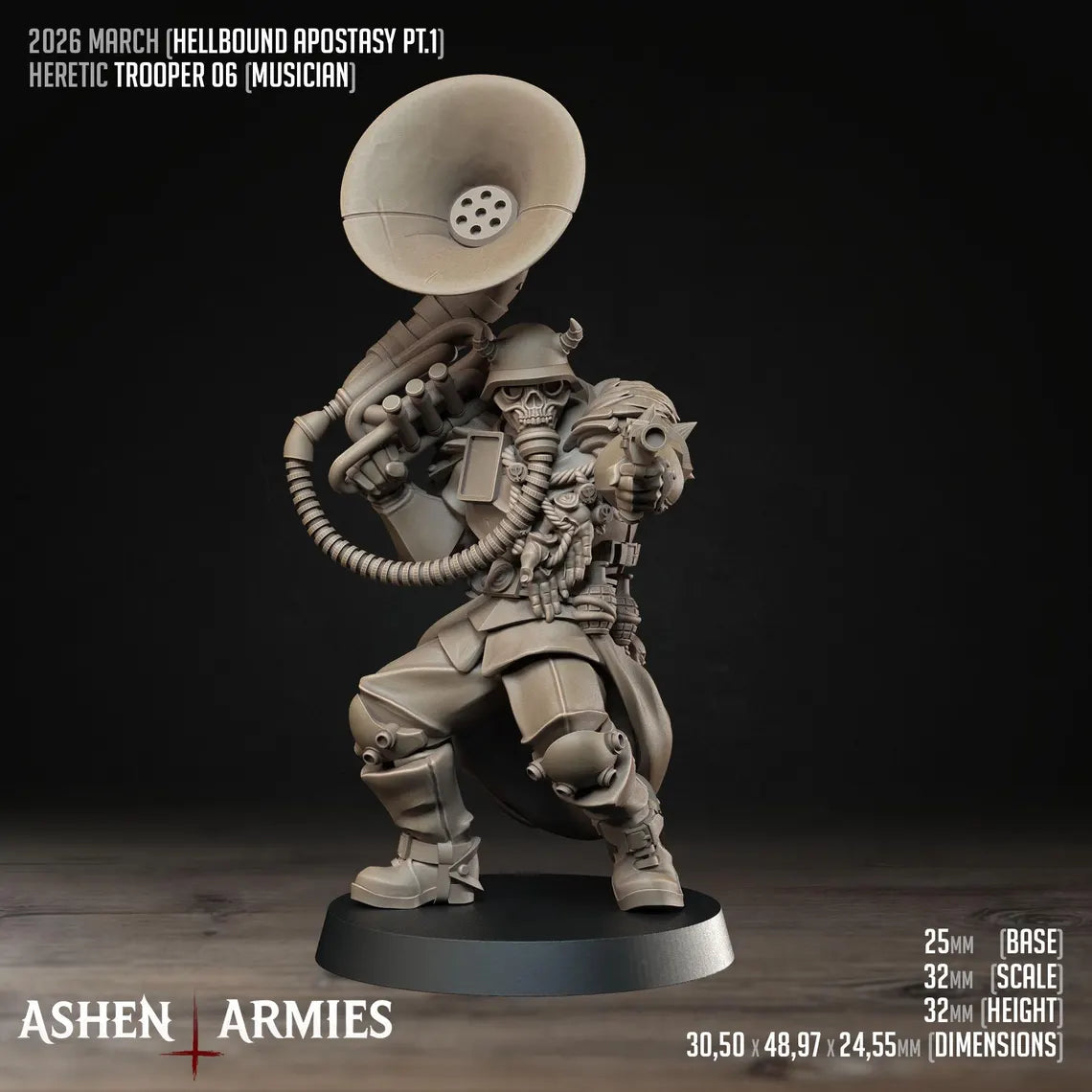 Hellbound Apostasy Troopers Miniatures - Ashen Armies by Bite the Bullet