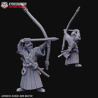 Kensai Bow Master Miniature - by Kyoushuneko Miniatures