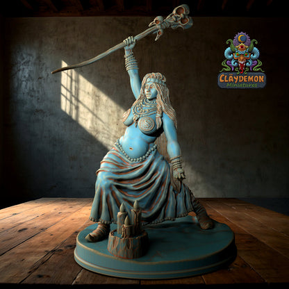 Priestess Isard Miniature - by Claydemon Miniatures