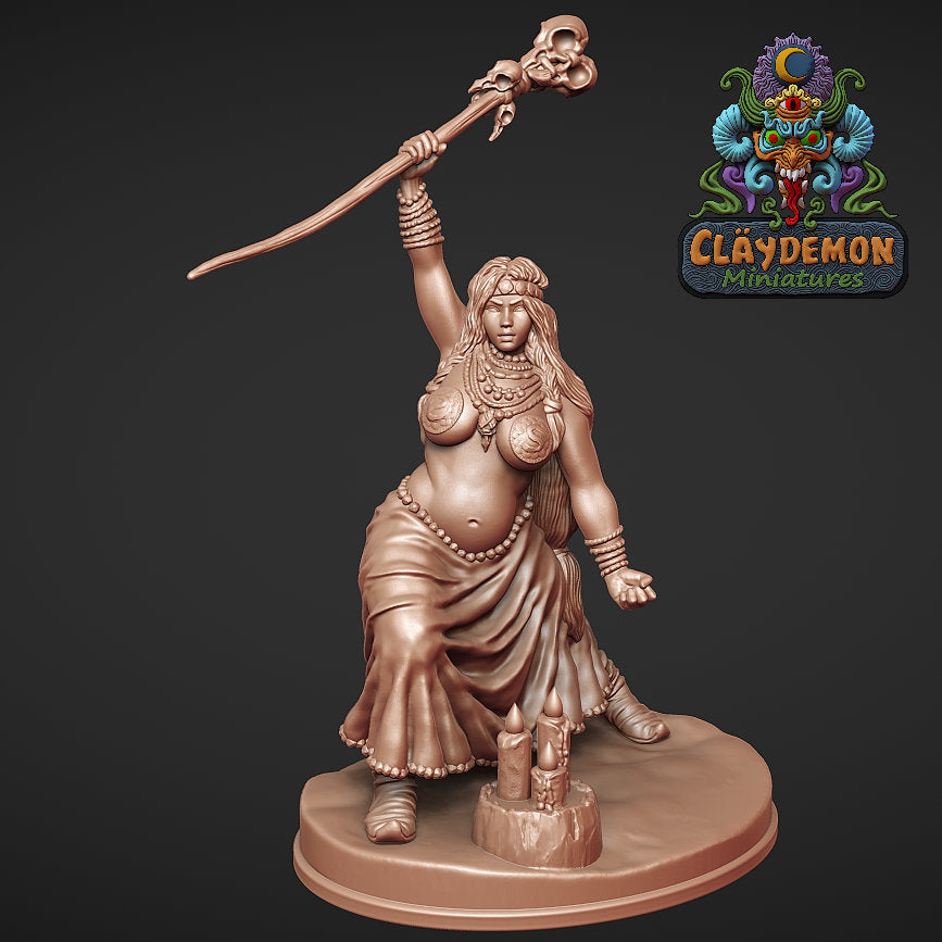 Priestess Isard Miniature - by Claydemon Miniatures