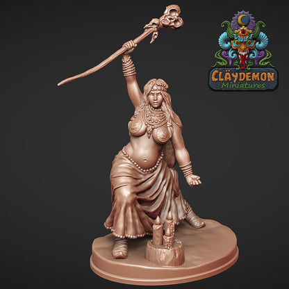 Priestess Isard Miniature - by Claydemon Miniatures