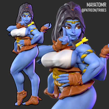 Kanda the Four Armed Fighter Miniature - by Mayatomr