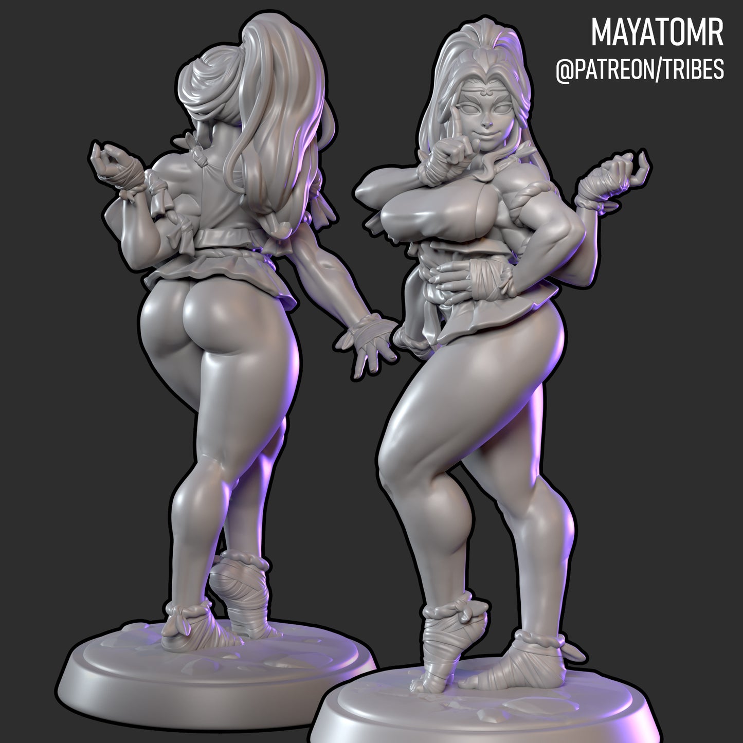 Kanda the Four Armed Fighter Miniature - by Mayatomr