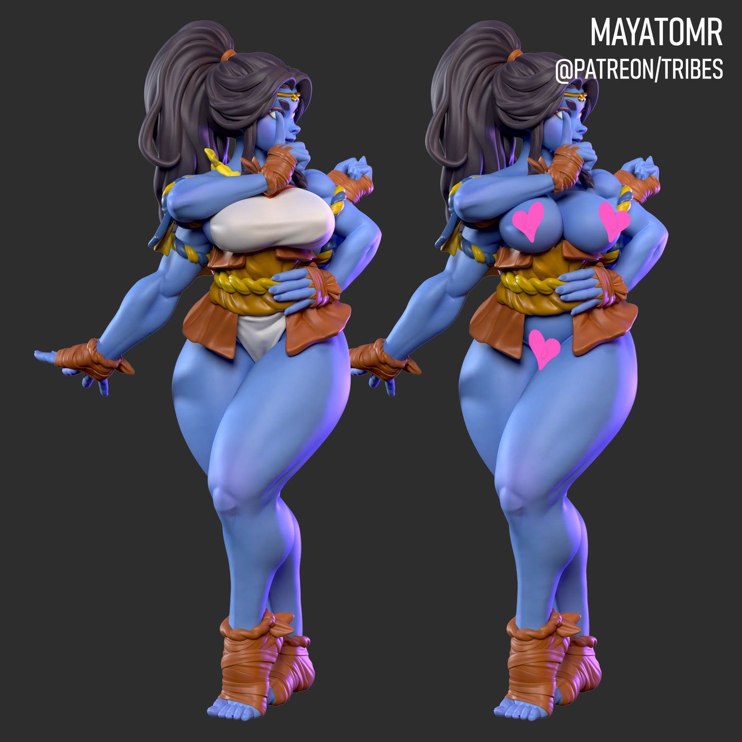 Kanda the Four Armed Fighter Miniature - by Mayatomr