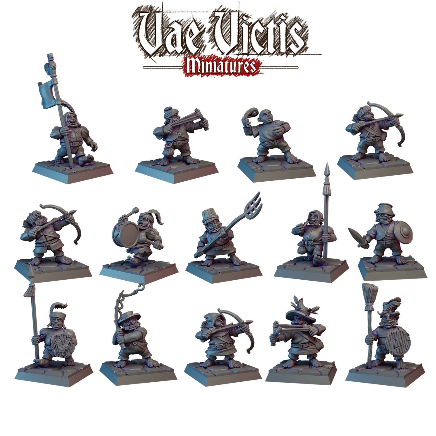 Halfling Warband Miniatures SET A - by Vae Victis Miniatures