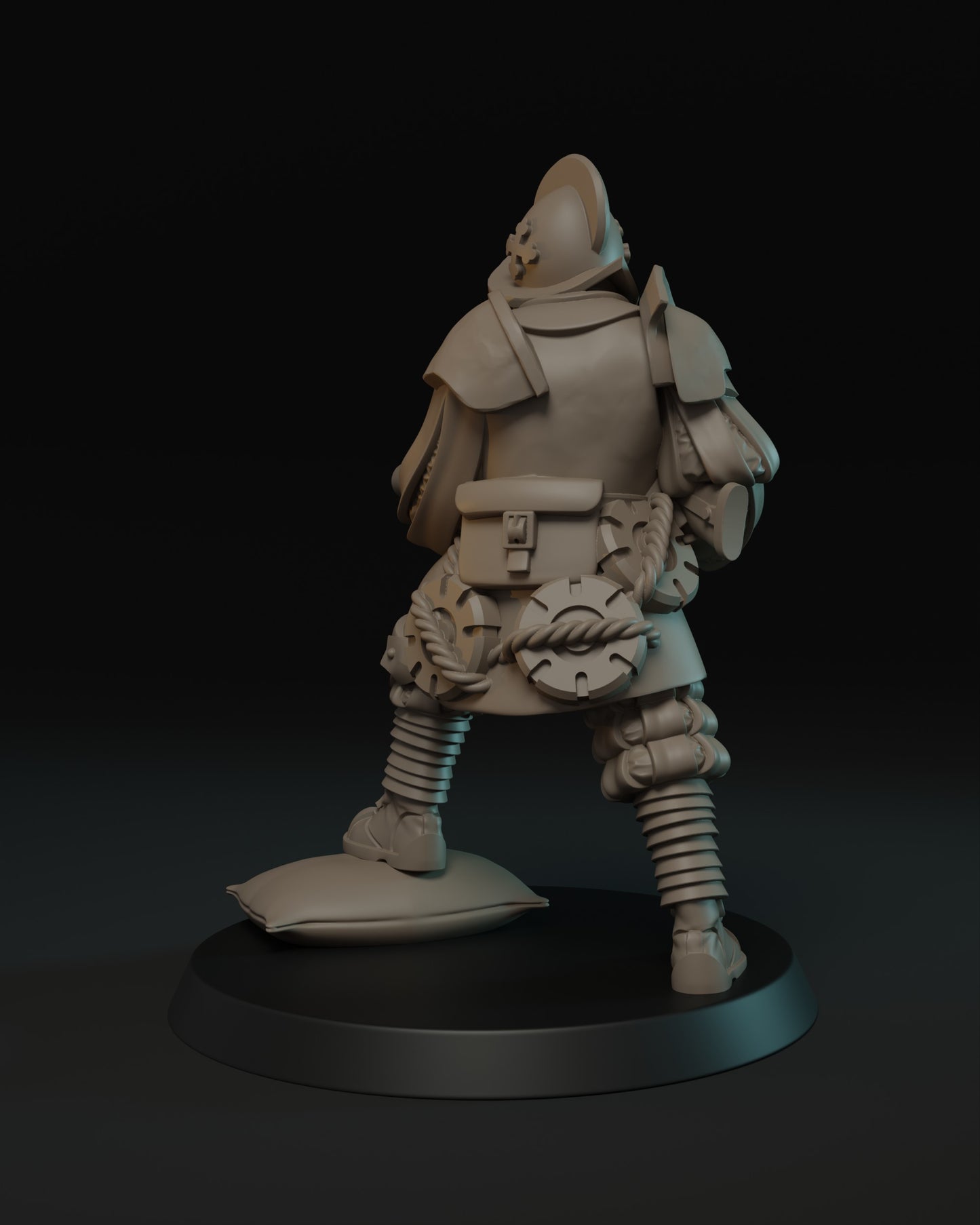 Papal Trooper with Lewis Machine Gun Miniature - JK Remo Models