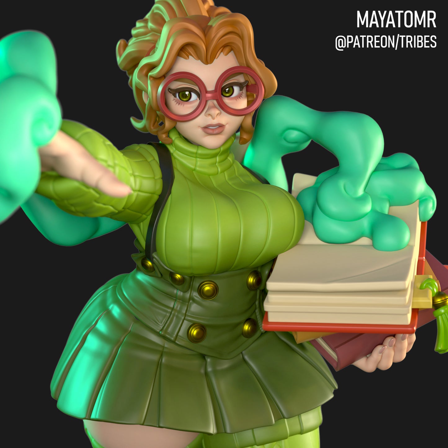 Pepper the Bibliomancer Miniature - by Mayatomr